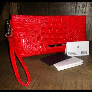 Brahmin clutch/wristlet (Kayla in candy apple Melbourne)